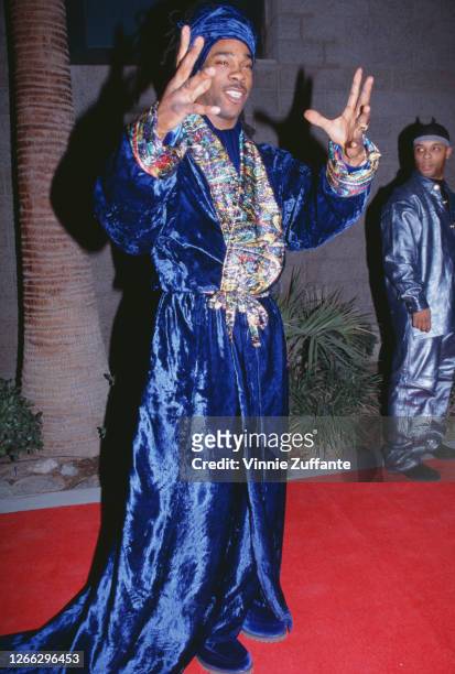 American rapper Busta Rhymes at the Billboard Music Awards in Las Vegas, 8th December 1997.