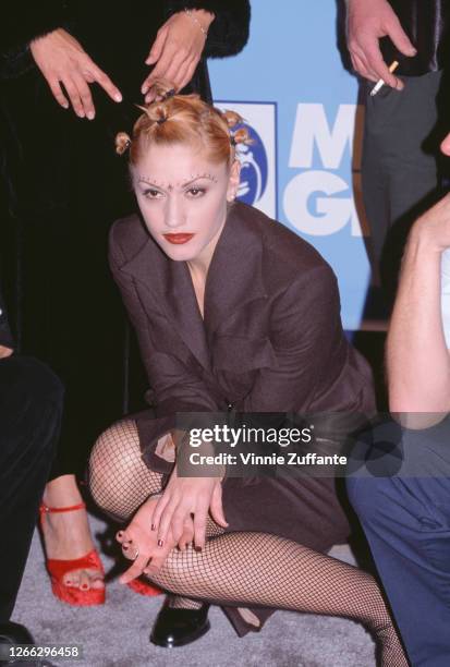 American singer Gwen Stefani of the band No Doubt at the Billboard Music Awards at the MGM Grand in Las Vegas, 8th December 1997.