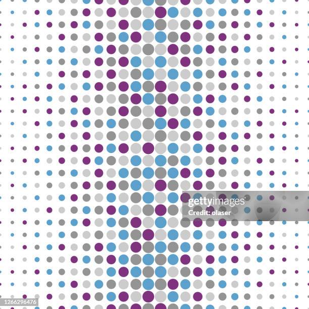 evenly spaced circles pattern with horizontal size gradient. - small triangle pattern stock illustrations