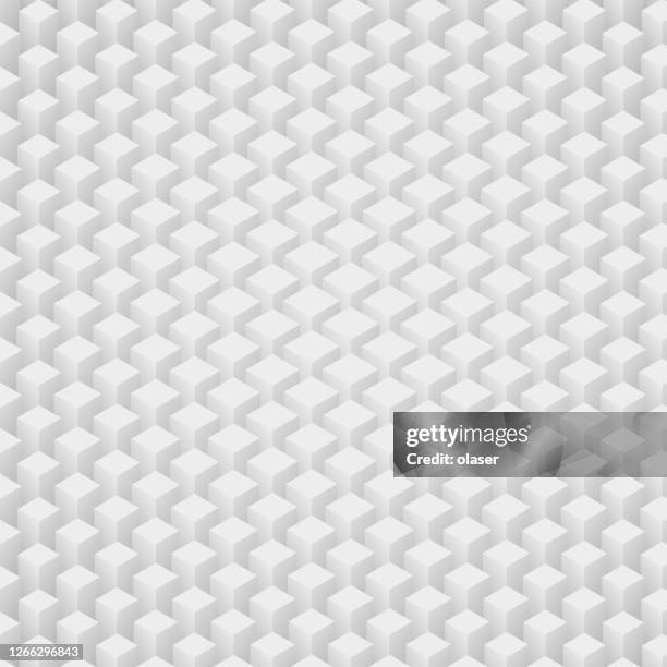 different 3d blocks. in rows and columns. radial size gradient, i e blocks are bigger in middle - small changes stock illustrations