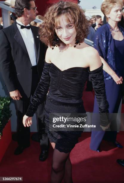 American actress Jennifer Grey at the 60th Academy Awards in Los Angeles, California, 11th April 1988.