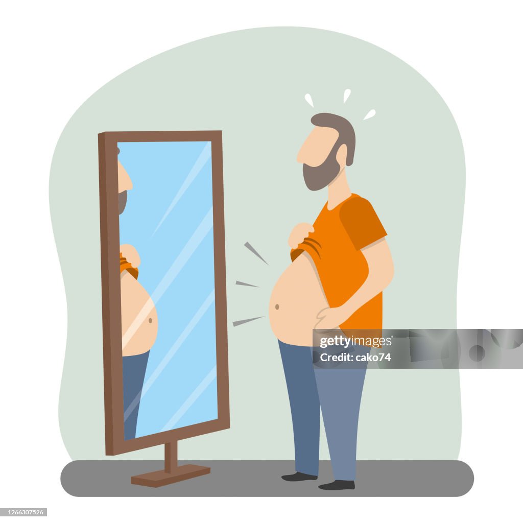 Big Belly Man High-Res Vector Graphic - Getty Images