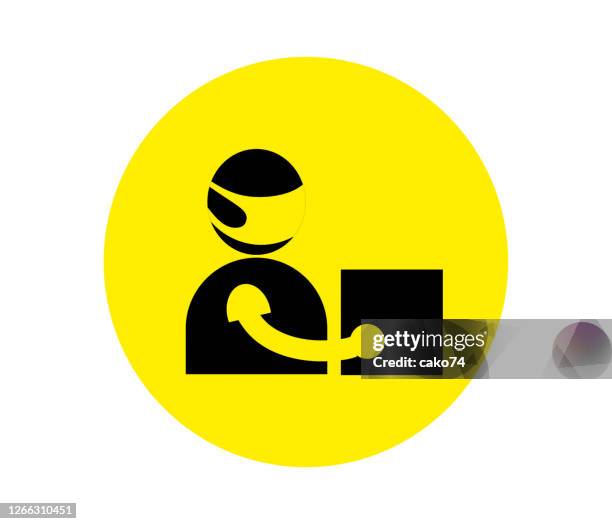 safe delivery icon - covid empty shops stock illustrations