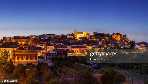 silves blue hour (portugal) - algarve stock pictures, royalty-free photos & images
