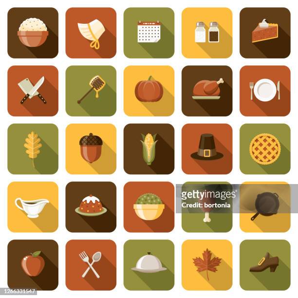 ilustrações, clipart, desenhos animados e ícones de conjunto de ícones de ação de graças - harvest icon