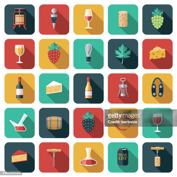 葡萄酒和釀酒圖示集。 - cork stopper 幅插畫檔、美工圖案、卡通及圖標