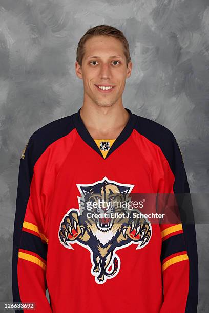 Jake Hauswirth of the Florida Panthers poses for his official headshot for the 2011-2012 NHL season September 16, 2011 in Coral Springs, Florida.