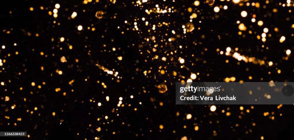 Blurred bokeh light background, Christmas and New Year holidays background