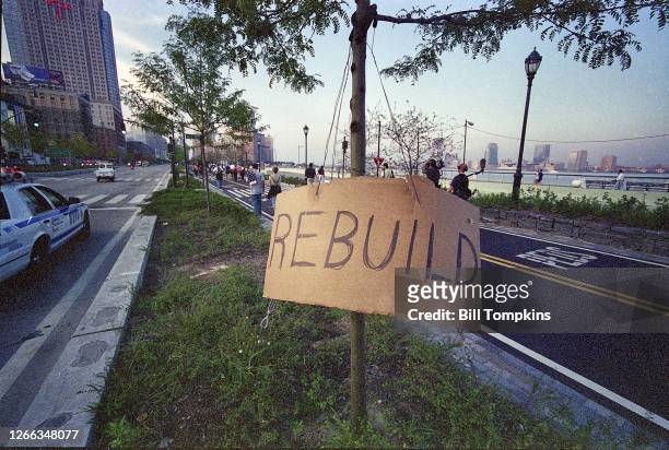 September 25: MANDATORY CREDIT Bill Tompkins/Getty Images A day of offering thanks to the First Responders who worked at the World Trade Center...