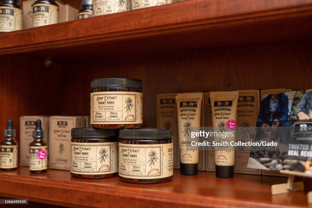 CBD Products In Retail Store
