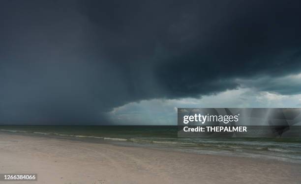 tempesta sta arrivando fort myers spiaggia in florida, stati uniti - fort myers foto e immagini stock