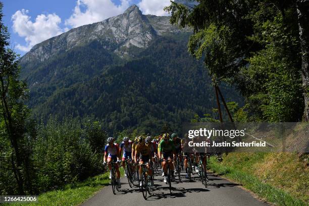 Stefan Kung of Switzerland and Team Groupama - FDJ / Bruno Armirail of France and Team Groupama - FDJ / Tony Martin of Germany and Team Jumbo - Visma...