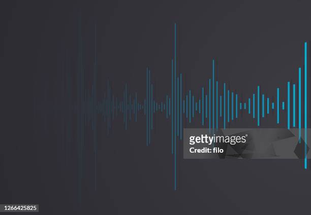 audio clip abstract - podcasting stock illustrations
