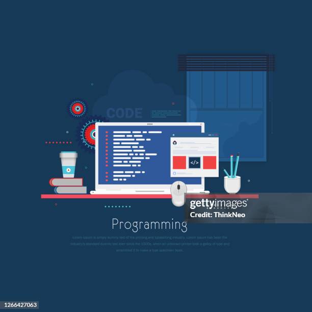 programmierfähigkeiten vektor-illustration - java programmiersprache stock-grafiken, -clipart, -cartoons und -symbole