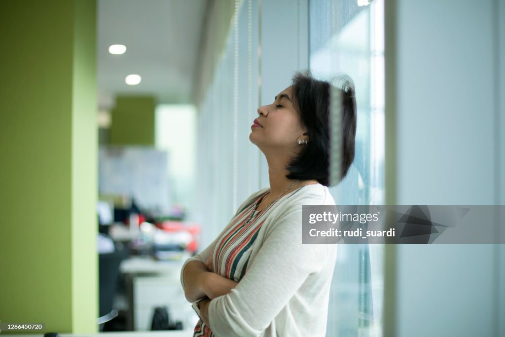 Trying to drag herself out of the doom and gloom