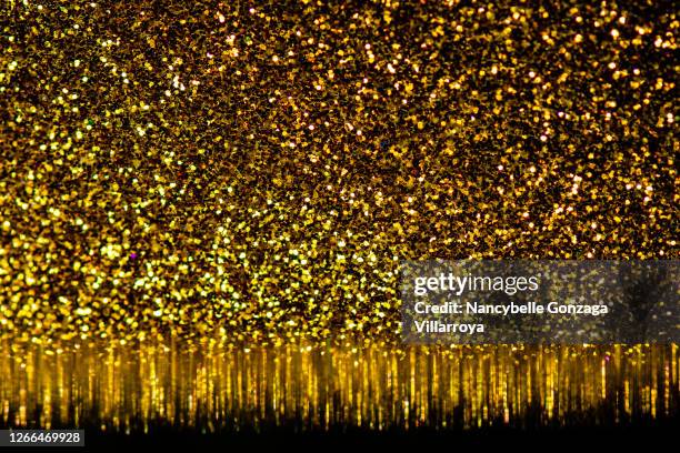 close up of gold glitters with tassels - tuft stock pictures, royalty-free photos & images