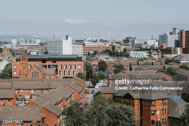 cityscape, northern ireland - housing problems stock pictures, royalty-free photos & images