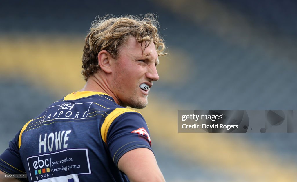 Tom Howe Rugby Tom Howe of Worcester Warriors looks on during the Gallagher... News ...