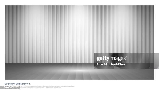 studio with spotlights - gray studio background stock illustrations