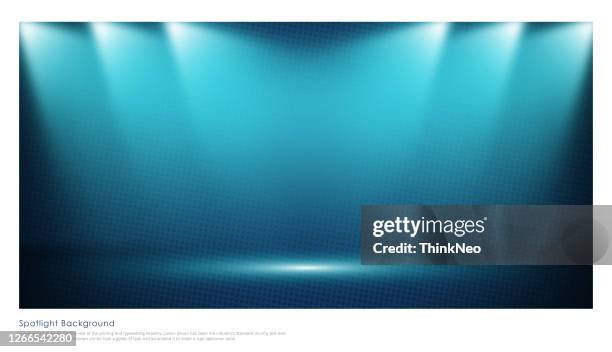 illuminated stage with scenic lights - music background stock illustrations