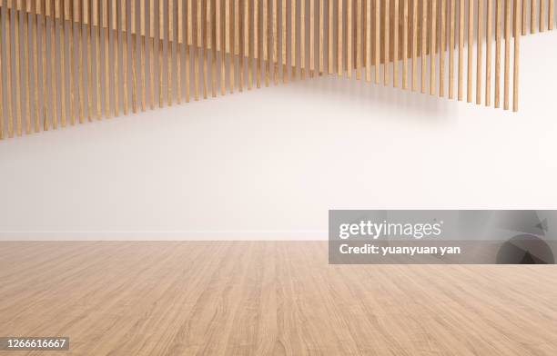 3d rendering exhibition background - wood material stock pictures, royalty-free photos & images