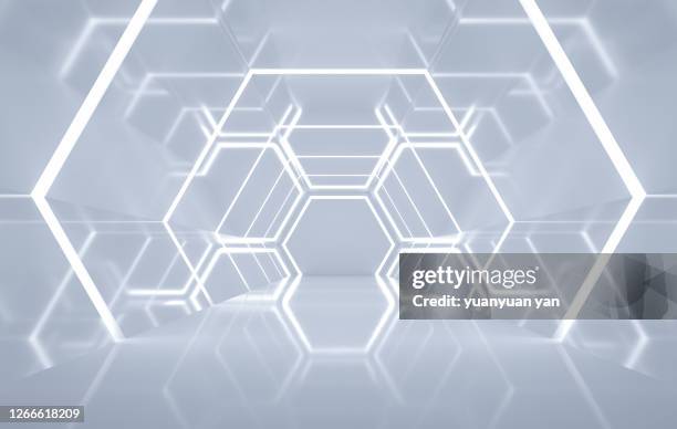 3d rendering abstract background - hexagon bildbanksfoton och bilder