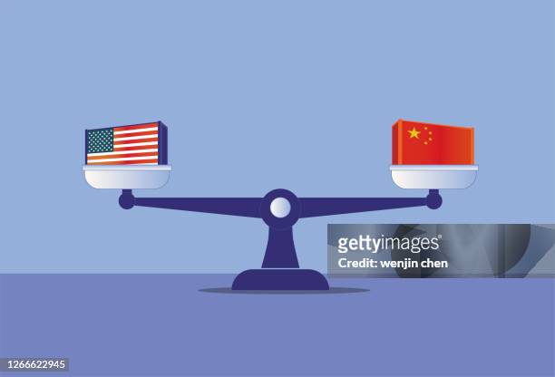 tianping und amerikanische container, chinesische container - china balance stock-grafiken, -clipart, -cartoons und -symbole