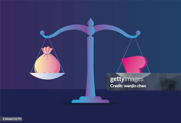libra and wealth, heart-shaped - libra icon stock illustrations