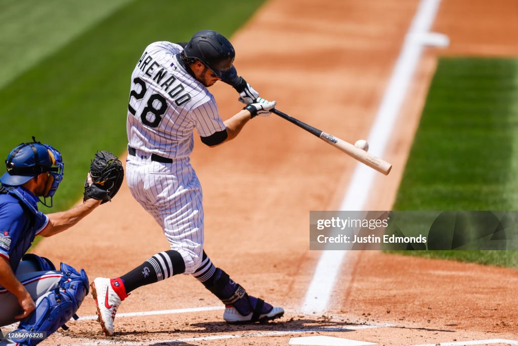 Texas Rangers v Colorado Rockies