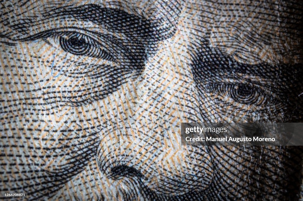 Money: Close-Up of Ulysses S. Grant's Portrait on the 50 US Dollar Bank Note