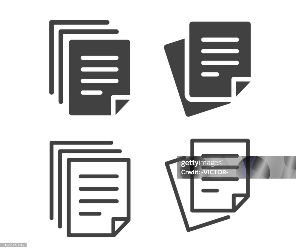 Documents - Illustration Icons