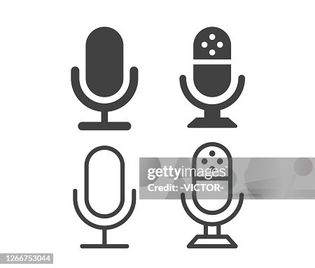 Microphone - Illustration Icons Microphone - Illustration Icons