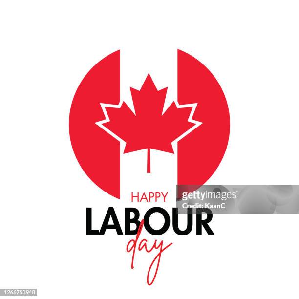 labour day poster. happy labour day. canada happy labour day vector illustration stock illustration - employment and labour stock illustrations