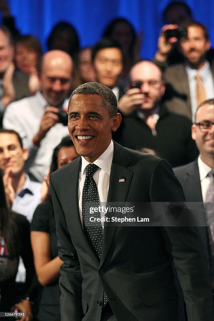 Obama Participates In Linkedin Town Hall