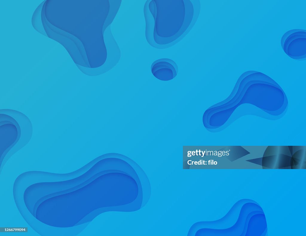 Arrière-plan abstrait en couches bleues