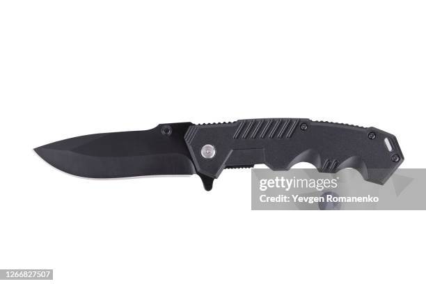 pocket knife isolated on white background - penknife stock pictures, royalty-free photos & images