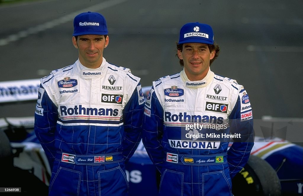 Damon Hill and Ayrton Senna