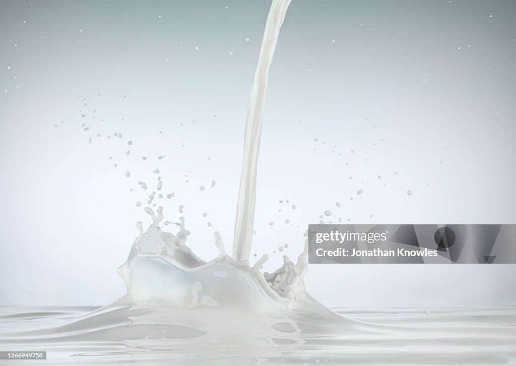 Milk splashing