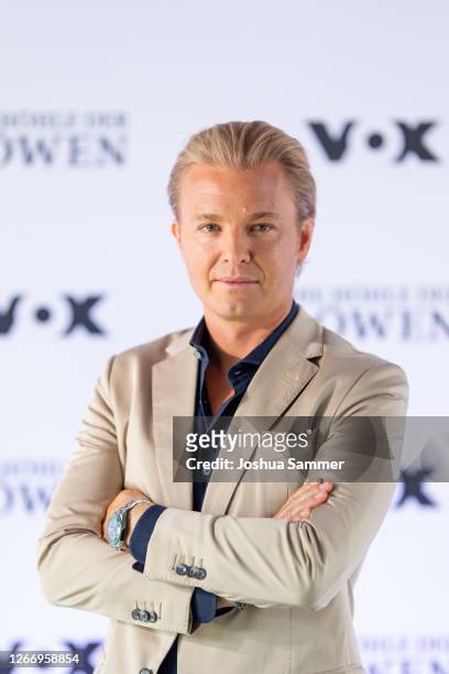 Nico Rosberg poses during a photocall for the tv show "Die Höhle der Löwen" on August 18, 2020 in Cologne, Germany.