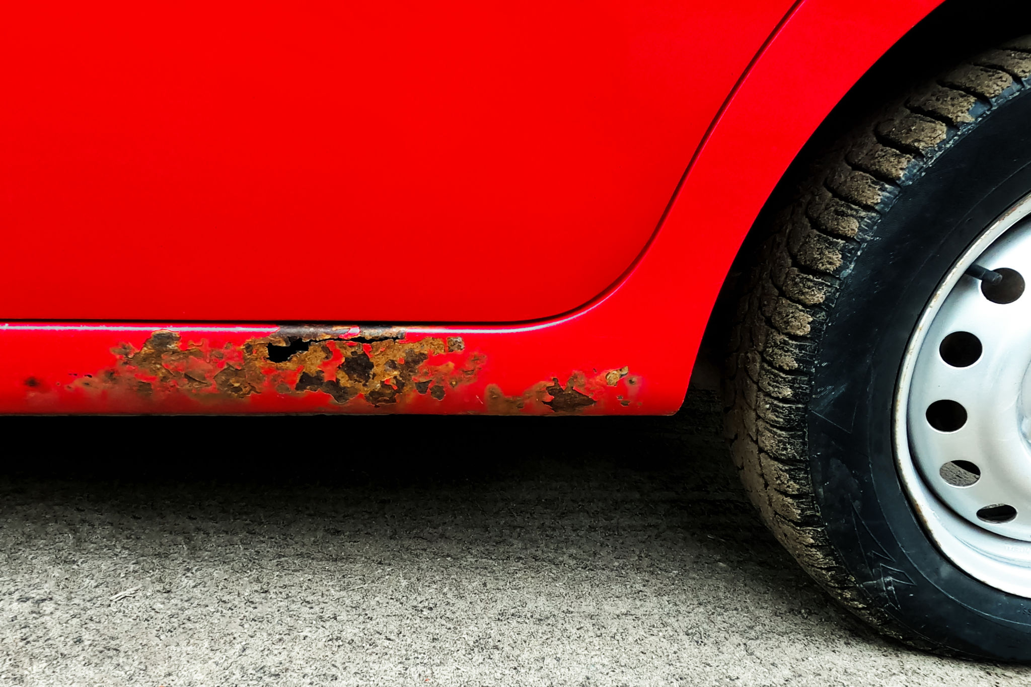 rusty car