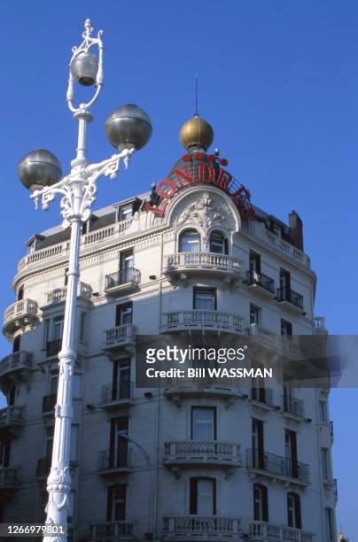 Vue de l''Hotel de Londres y de Inglaterra' à Saint-Sébastien, en 2001, Espagne.