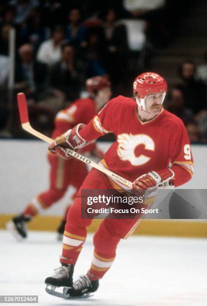Lanny McDonald of the Calgary Flames skates on the ice during the News  Photo - Getty Images