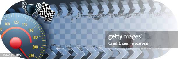 blank checkered season banner - race car starting line stock illustrations