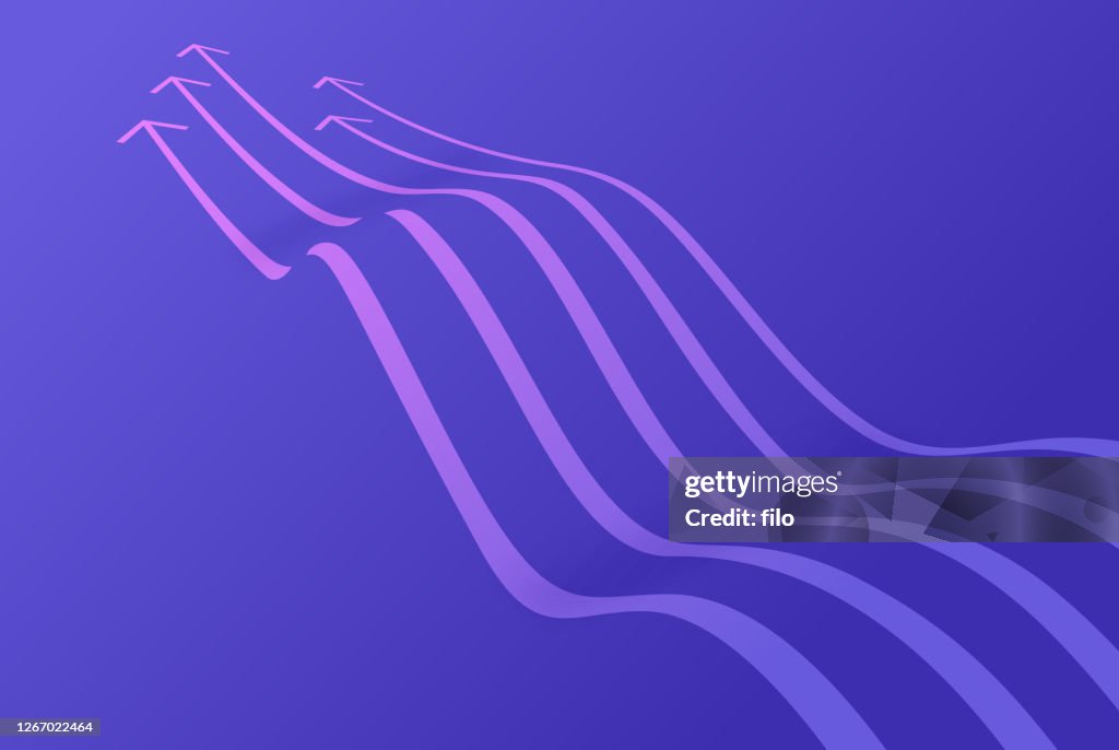 矢印波抽象的な背景