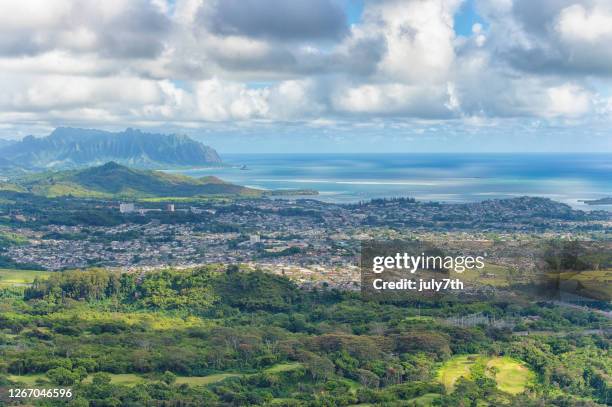 kaneohe, oahu - kaneohe stock pictures, royalty-free photos & images