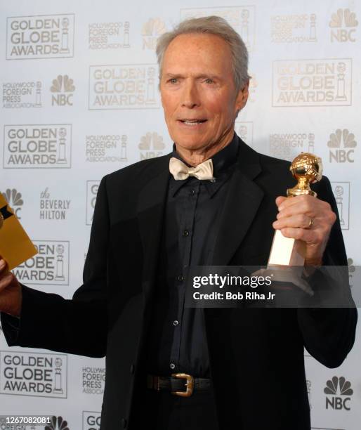 Winner Clint Eastwood backstage at the 64th Annual Golden Globe Awards, January 15, 2007 in Beverly Hills, California.