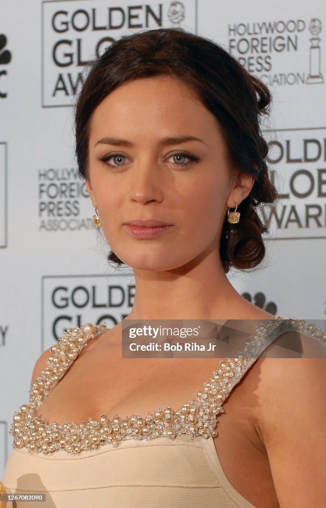 Emily Blunt at Golden Globes