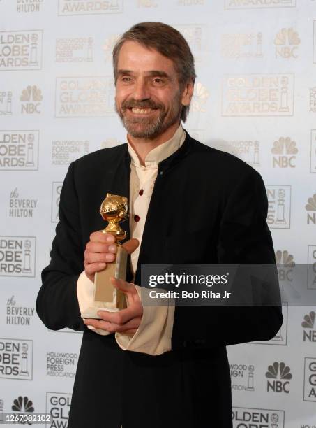 Jeremy Irons backstage at the 64th Annual Golden Globe Awards, January 15, 2007 in Beverly Hills, California.