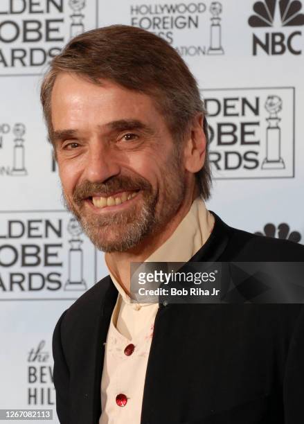 Jeremy Irons backstage at the 64th Annual Golden Globe Awards, January 15, 2007 in Beverly Hills, California.