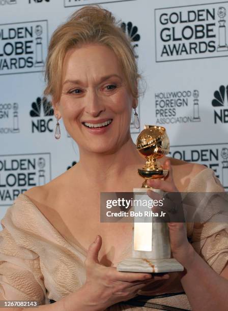 Winner Meryl Streep backstage at the 64th Annual Golden Globe Awards, January 15, 2007 in Beverly Hills, California.